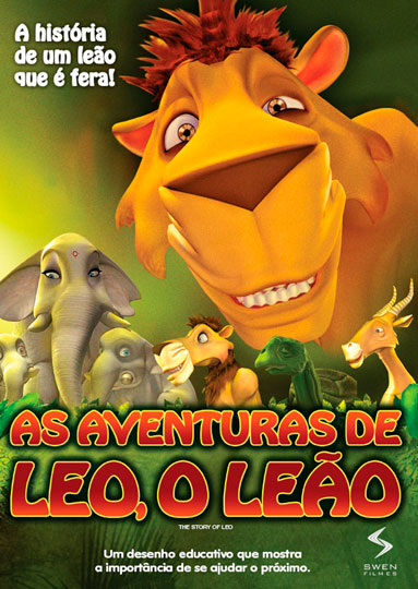 Capa do filme 'As Aventuras de Leo, o Leão'