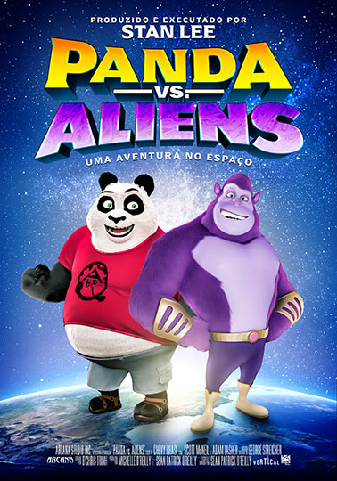 Capa do filme 'Panda vs. Aliens: Uma Aventura no Espaço'