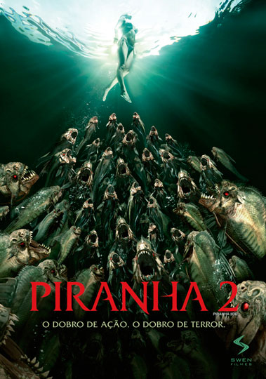 Capa do filme 'Piranha 2'
