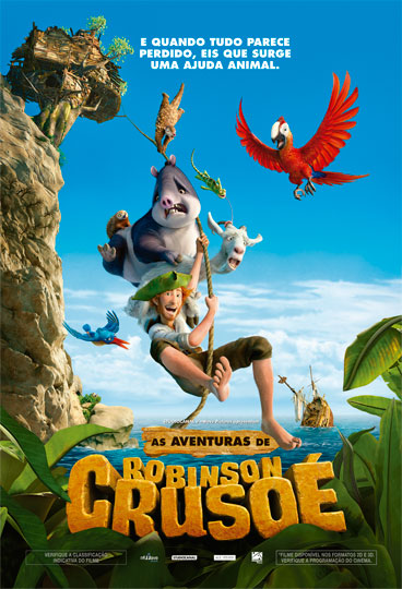 Capa do filme 'As aventuras de Robinson Crusoé'